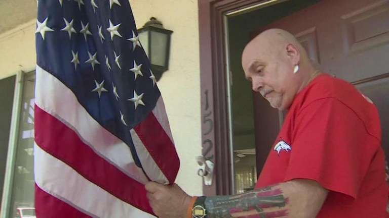 Apartment Complex Threatens To Evict WWII Vet Over American Flag ... Until They Walk It Back, Because...