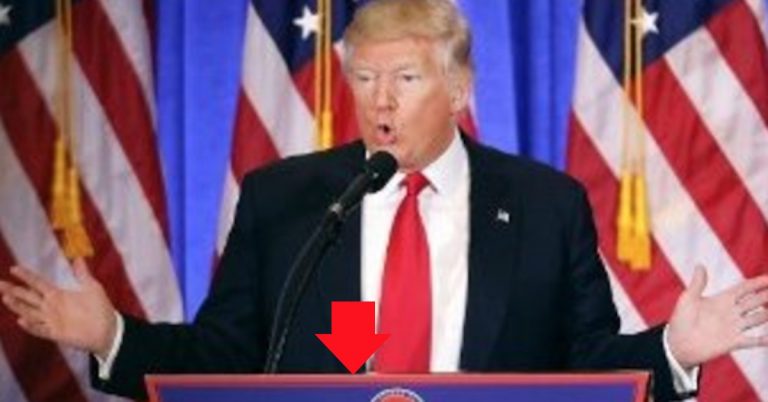Did You Notice Trump's HIDDEN INSULT For The Liberal Media On His New Podium?